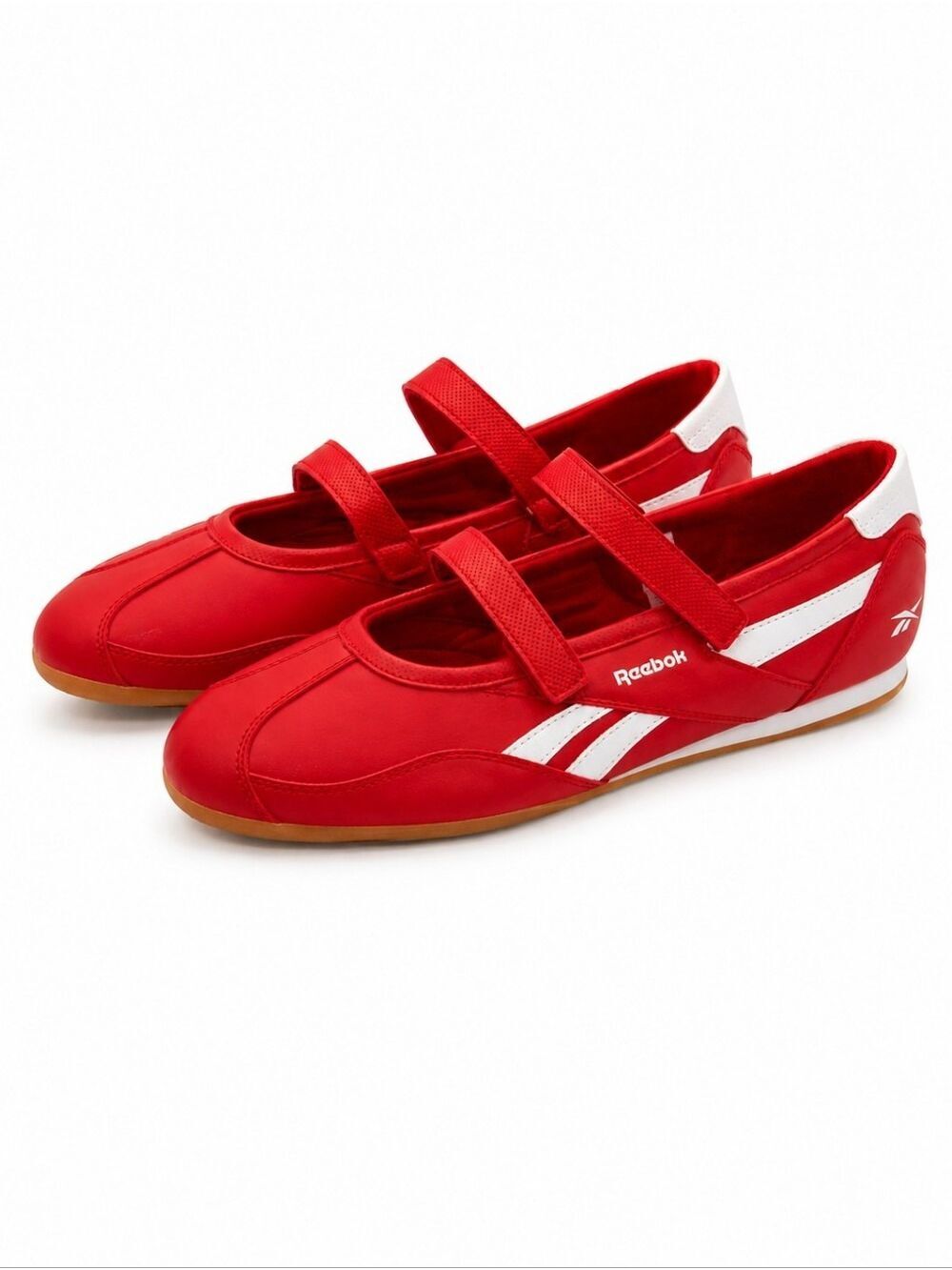 Reebok Red Mary Jane Ballet Sneakers Double Strap Shoes Women's Size 11 NWT